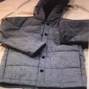 Kids Gray Hooded Jacket